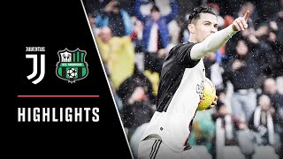 HIGHLIGHTS Juventus vs Sassuolo  22  Ronaldo strikes again [upl. by Nnylkoorb]