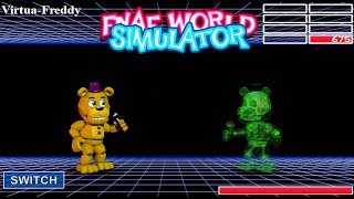 VIRTUAFREDDY BOSS FIGHT  FNAF World Simulator [upl. by Siva]