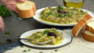 Melitzanosalata  Greek Eggplant Dip Recipe [upl. by Notlrahc]