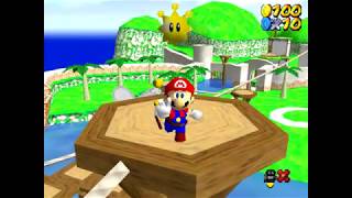 Super Mario Sunshine 64  Course 1 Bianco Hills [upl. by Surovy]