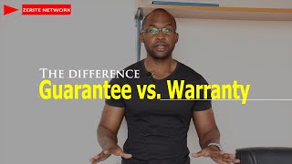 The difference between GUARANTEE and WARRANTY [upl. by Notniv665]