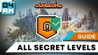 How To Find amp Unlock ALL SECRET Missions or Levels in Minecraft Dungeons [upl. by Netty]