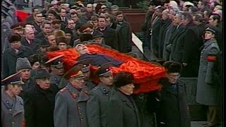 HD Soviet Leader Leonid Brezhnev Funeral Похороны Брежнева [upl. by Onitrof]