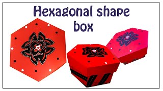 How to Make a Hexagonal Shape Box [upl. by Adelice176]