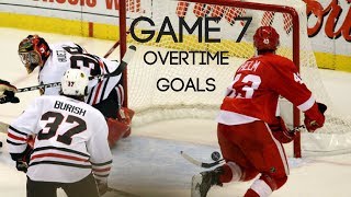 Best Game 7 Playoff Overtime Goals in NHL History [upl. by Garling]