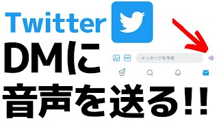 【Twitter】DMで音声メッセージを送信する方法 [upl. by Merilee]