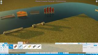 Planet Coaster Tutorial  Path Extras Benches amp Bins [upl. by Bevis]