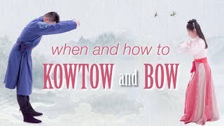 Chinese Custom how to KOWTOW 🙇‍♂️🙇‍♀️ how to BOW  and when to use them [upl. by Loma225]