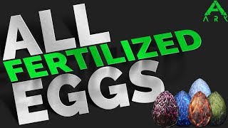 How to spawn all fertilized eggs  GFI Commands  Ark Survival Evolved [upl. by Griselda]