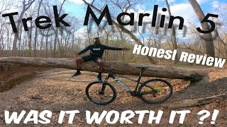 TREK MARLIN 5  HONEST REVIEW  IS IT A GOOD BEGINNER BIKE [upl. by Atin]