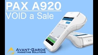 PAX A920 How To VOID A Sale [upl. by Otrevlig14]