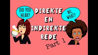 Direkte en indirekte rede Part 1 explained in English  Afrikaans FAL [upl. by Behre]