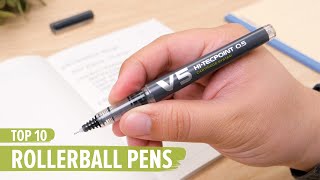 Top 10 Rollerball Pens [upl. by Aihsot252]