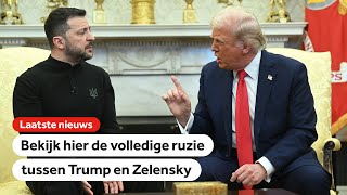 Bezoek Zelensky aan Trump voortijdig afgebroken na ruzie in Oval Office [upl. by Ymereg]