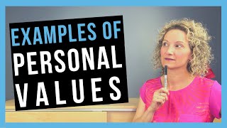 Personal Values Examples COMMON CORE VALUES [upl. by Ima]