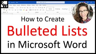 How to Create Bulleted Lists in Microsoft Word [upl. by Anotyad]