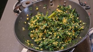 Homemade Methi Bhaji Sabzi Fenugreek leaves vegetable EASY RECIPE [upl. by Decima]