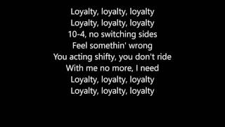 Kendrick Lamar  Loyalty Feat Rihanna Lyrics [upl. by Nelleeus]