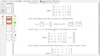 Scaled Partial Pivoting total pivoting [upl. by Uah]