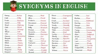 120 Super Common Synonyms to Increase Your Vocabulary in English [upl. by Eiznekcm]