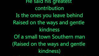 Alan Jackson  Small Town Southern Man  LYRICS [upl. by Oslec]