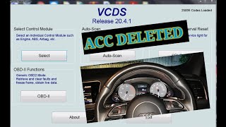 ACC Delete using vcds audi SQ5 [upl. by Illac813]