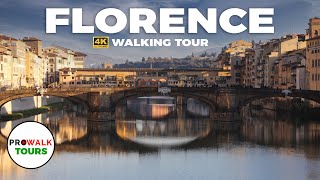 Florence Italy Walking Tour  4K60fps  with Captions [upl. by Noami]