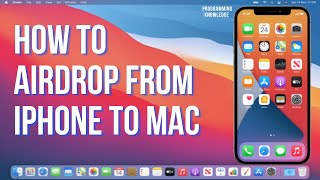 How to Airdrop from iPhone to Mac  How to AirDrop a file from your iPhone to Mac [upl. by Mitchiner]