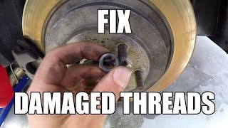 HOW TO  Repair damaged wheel studs [upl. by Ecikram]