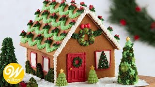 Easy Gingerbread House Decorating Techniques  Wilton [upl. by Amelita]