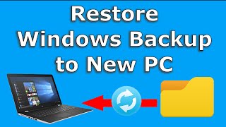 Restore Windows 10 backup to new PC Easy step by step guide [upl. by Tisdale]