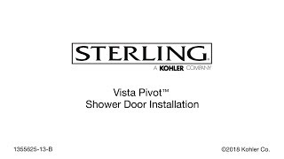 Installation  Vista Pivot Shower Doors [upl. by Atekan884]