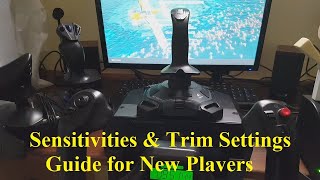 FS2020 New Player Tutorial Setting Up Flight Controls  Part 2 Sensitivity amp Trim Settings [upl. by Rodrigo]