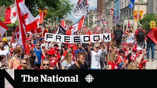 Convoy protesters return to Ottawa for Canada Day [upl. by Nynnahs]