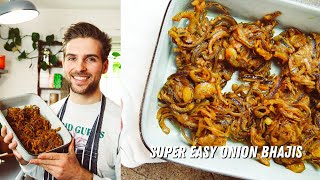 Super Easy Onion Bhajis  Plain Flour Recipe [upl. by Samuel]