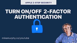 iOS Devices How to Turn Off 2Factor Authentication [upl. by Gris683]