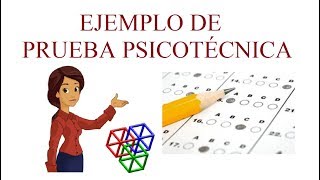 ✅ Ejemplo de PRUEBA PSICOTÉCNICA  Preguntas y Respuestas 🔴 [upl. by Bekki]