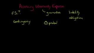 Accounting for Warranty Expense [upl. by Inah379]