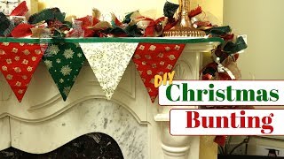 Easy Christmas Bunting  DIY [upl. by Weinert]