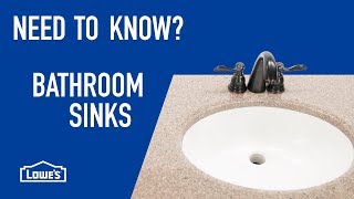 Need to Know Bathroom Sinks [upl. by Norvun]