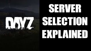 How DayZ Official amp Community Server Selection Works amp Explained Loot Bases amp Location PS4 Xbox [upl. by Seditsira]