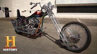 Counting Cars Dannys 70s Style PSYCHEDELIC CHOPPER Season 6  History [upl. by Alliuqal]