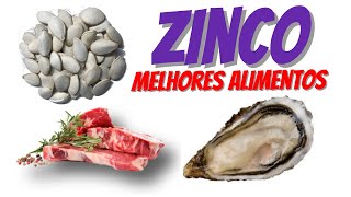 MELHORES ALIMENTOS RICOS EM ZINCO [upl. by Absalom]