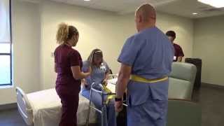 Physical Therapy Transfer Training  How To Transfer From Wheelchair To Bed [upl. by Ennagem]