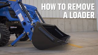 How to Remove a Loader from a New Holland Tractor  Burnips Under the Hood [upl. by Tyne811]