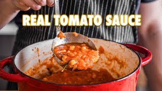 Proper Tomato Sauce Using Fresh Tomatoes 3 ingredients [upl. by Merc]