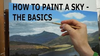 9 How To Paint The Sky For Beginners  Oil Painting Tutorial [upl. by Shannen]