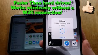 How to use Apple AirDrop to send large files really fast and easy on the iPad iPhone and Mac [upl. by Aranat]