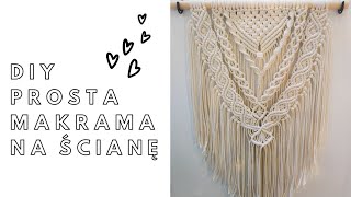 ❤️DIY PROSTA MAKRAMA NA ŚCIANĘ 💞💞 [upl. by Boykins]