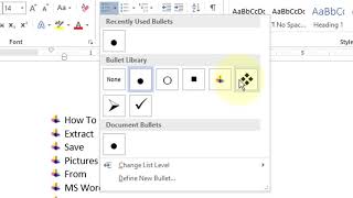 How to Insert Bullets in Microsoft Word [upl. by Atinhoj]